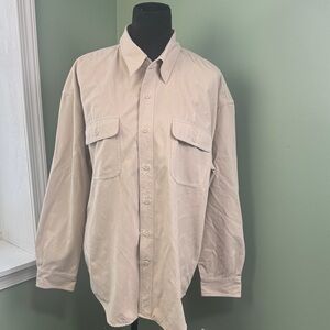 Knightsbridge Beige Button Down Shirt XL